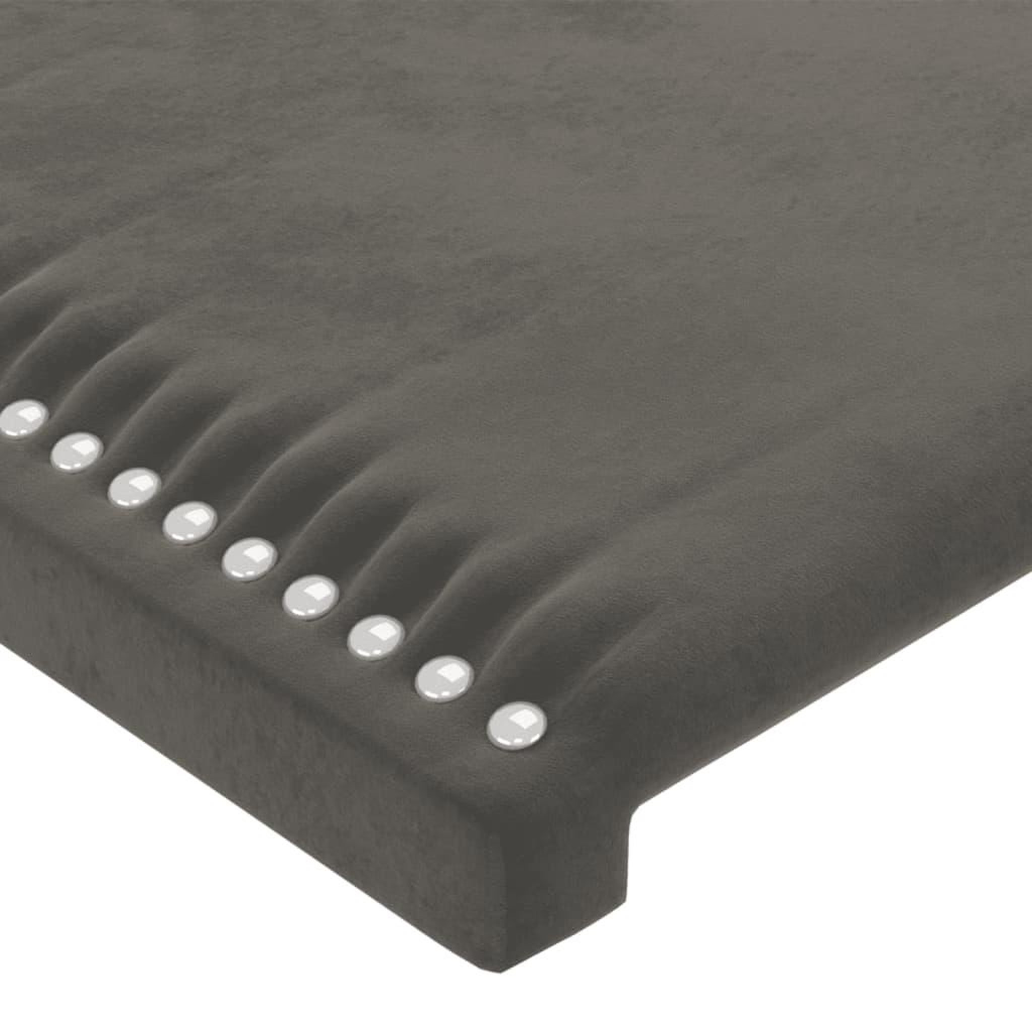 Voir la diapositive 5 : VIDAXL Tete de lit a LED Gris fonce 80x5x118/128 cm Velours
