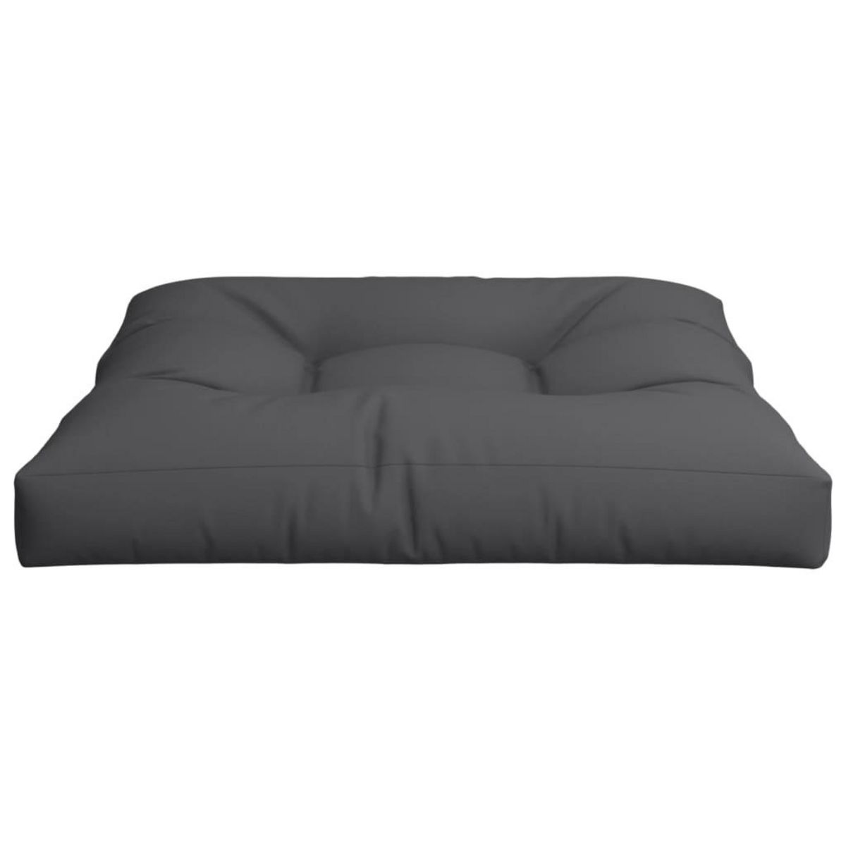 VIDAXL Coussin de palette noir 80x80x12 cm tissu