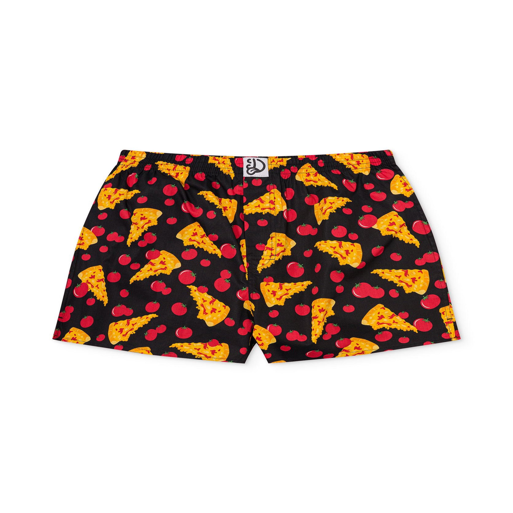 DEDOLES Caleçon homme pizza au fromage. Coloris disponibles : Multicolore
