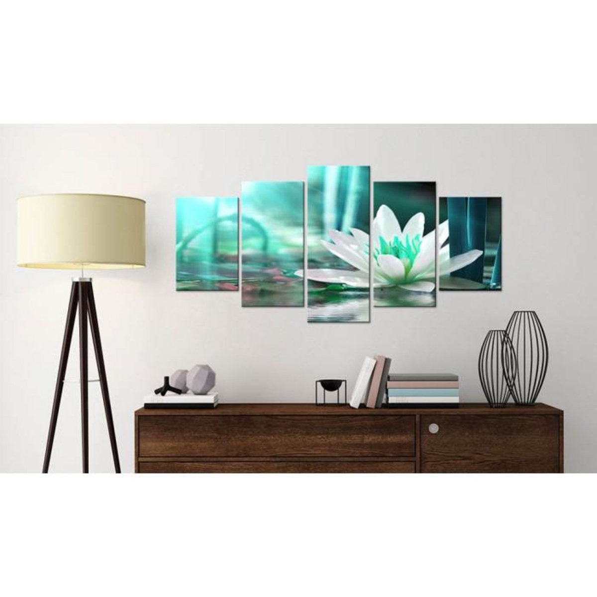 Paris Prix Tableau Imprimé  Turquoise Lotus