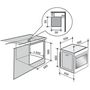 Voir la diapositive 3 : Sauter Four intégrable multifonction 73l 60cm a+ pyrolyse blanc - sop6214lw