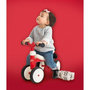 Voir la diapositive 2 : SMOBY Porteur Trotteur  Métal Rookie - Rouge - SMOBY - Pour Enfant des 12 mois - 4 roues silencieuses et poignée de transport