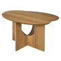 Voir la diapositive 5 : The Home Deco Factory Table basse asymétrique en bois CALYPSO - Beige