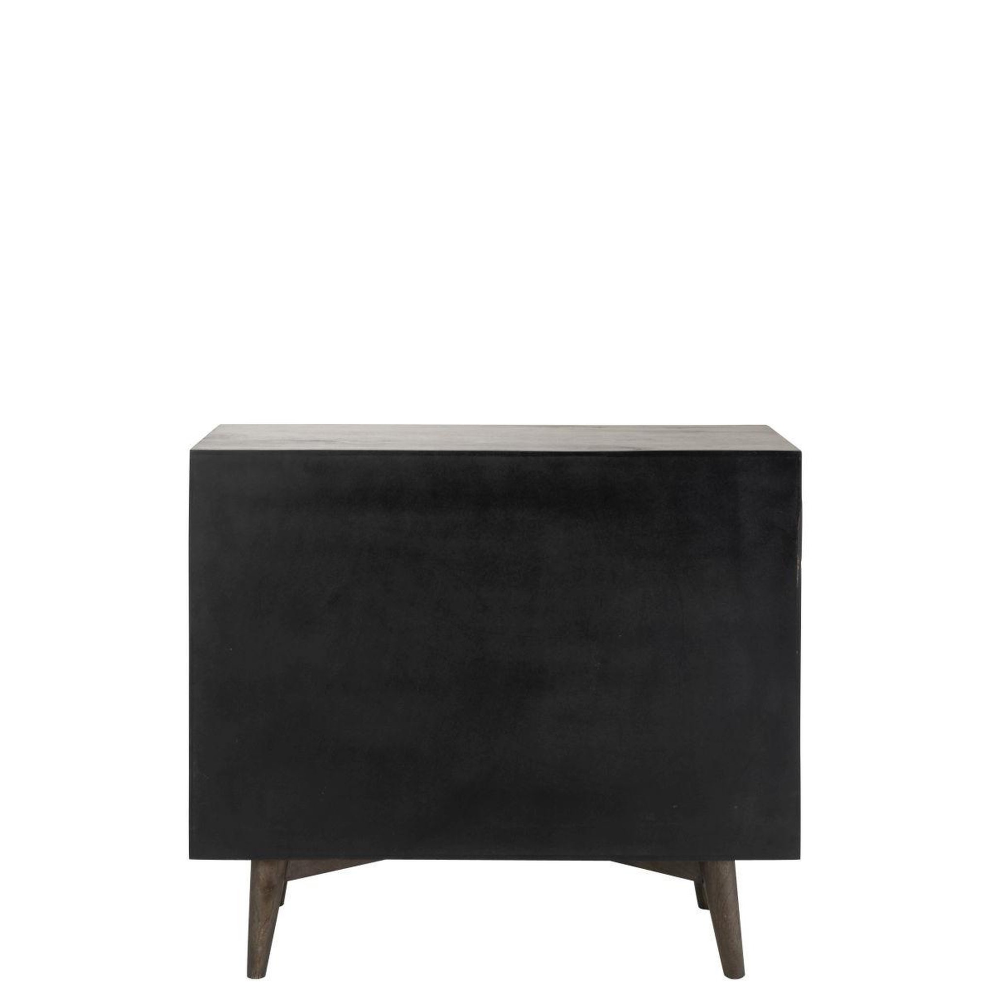 Voir la diapositive 5 : J-LINE Commode 6 tiroirs en bois  circle  99cm marron foncé