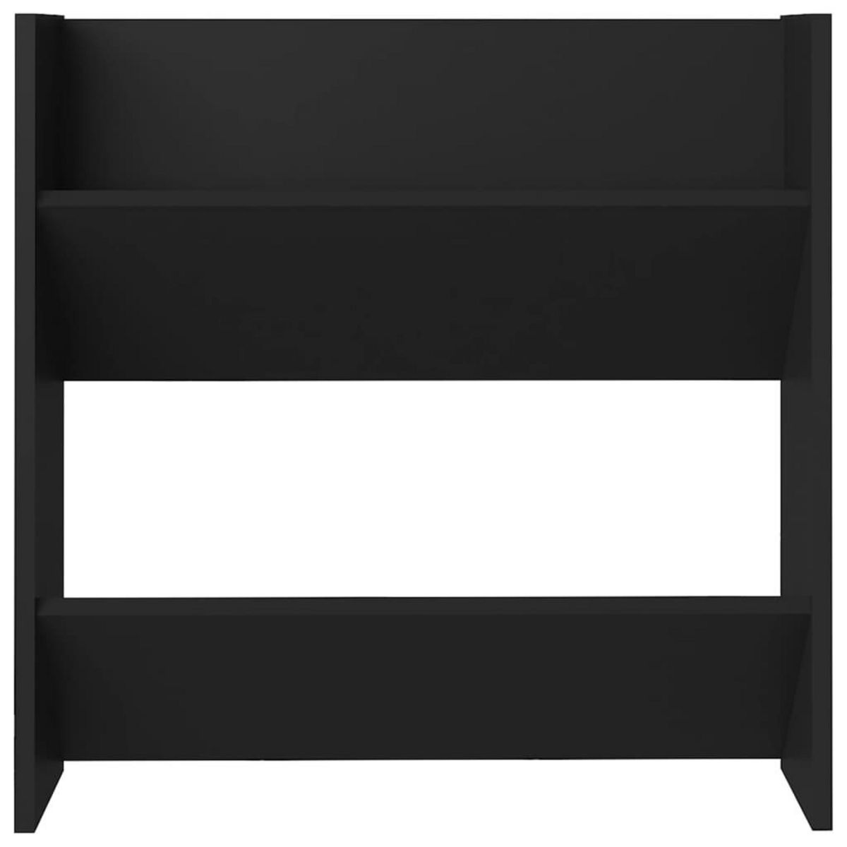 VIDAXL Armoires a chaussures murales 4 pcs noir bois d'ingenierie