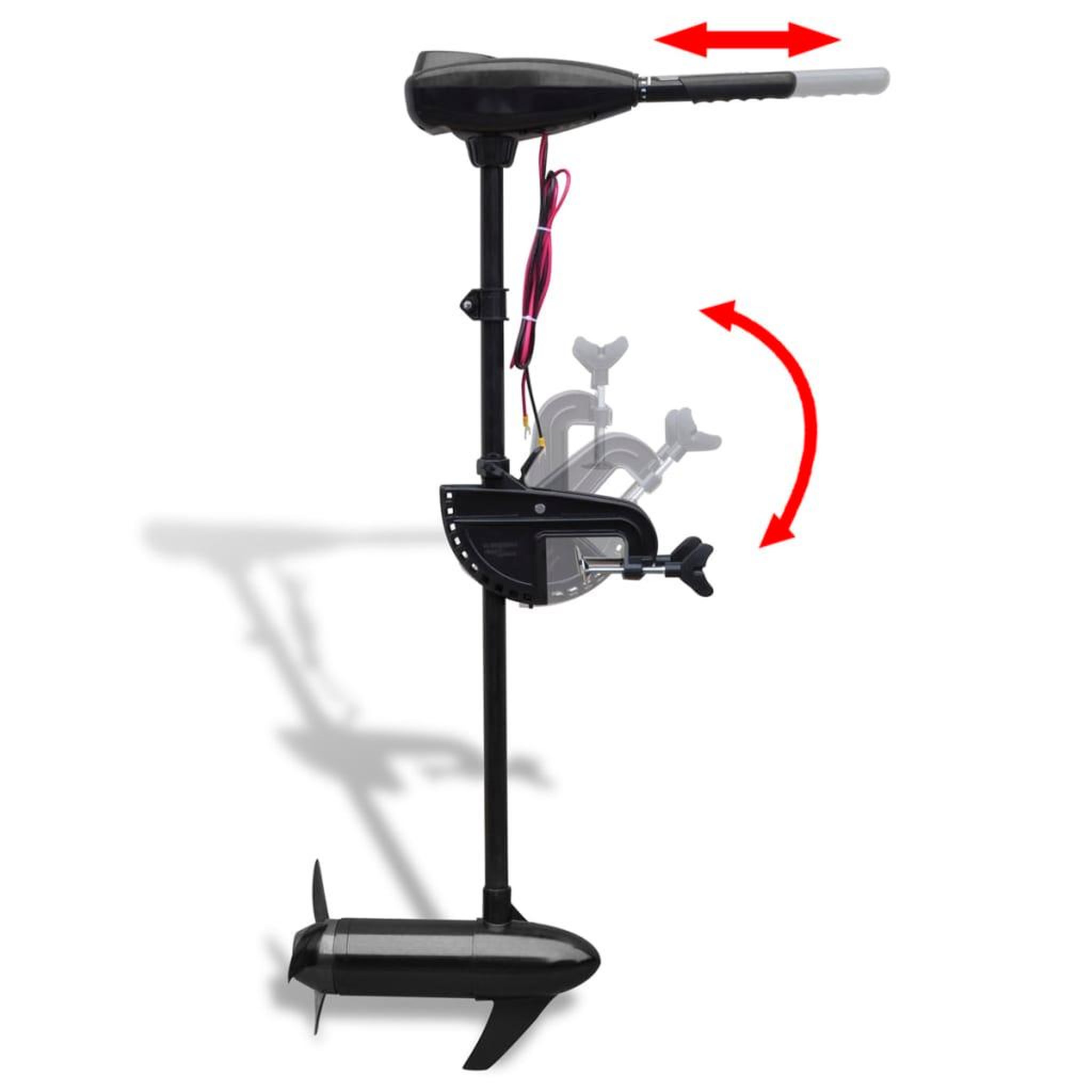 Voir la diapositive 3 : VIDAXL Moteur electrique de peche a la traîne P25 55 lbs