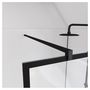 Voir la diapositive 3 : Aurlane Paroi de douche à l'italienne style verrière 140x200 cm - BLACK INDUS 140