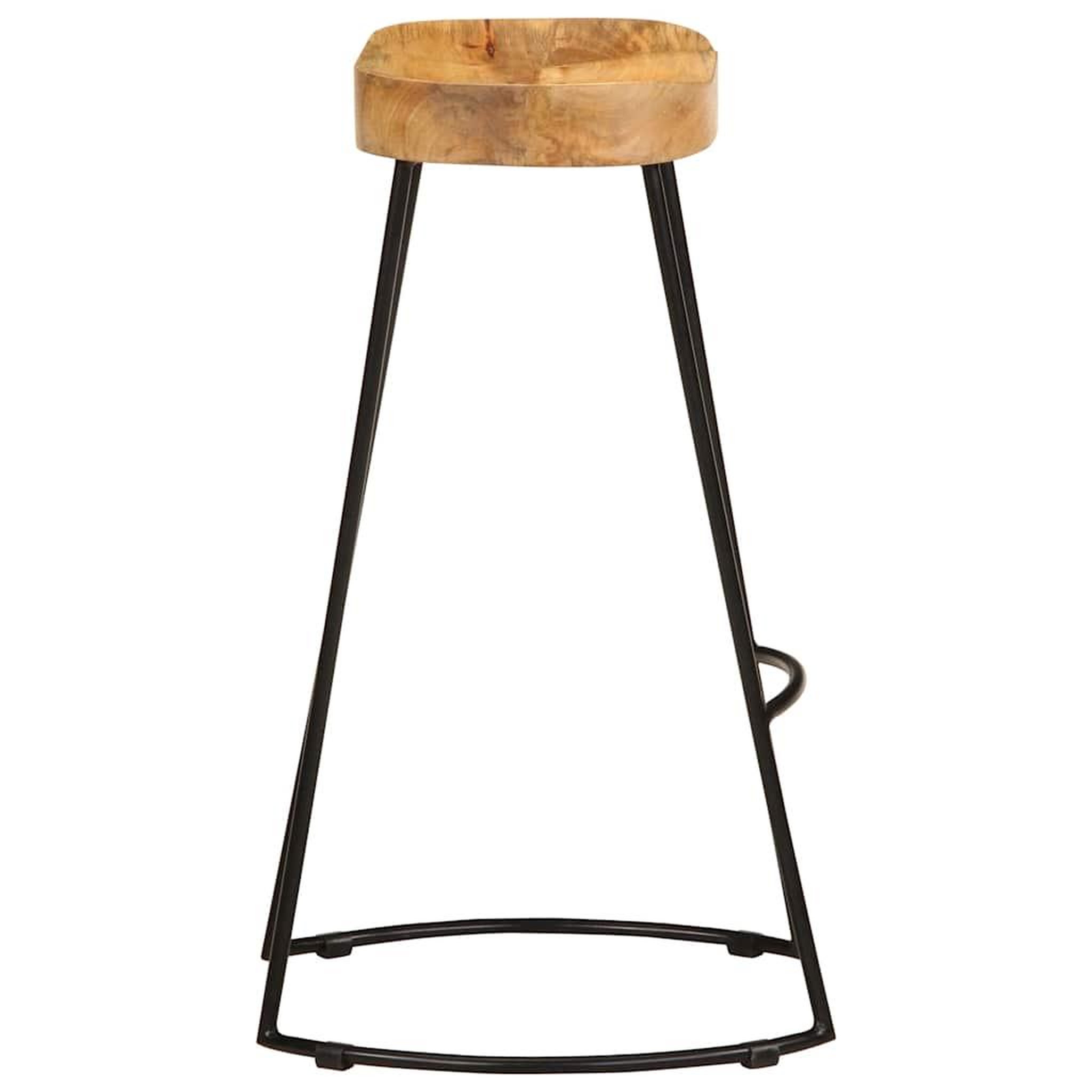 Voir la diapositive 4 : VIDAXL Tabourets de bar lot de 2 bois de manguier massif