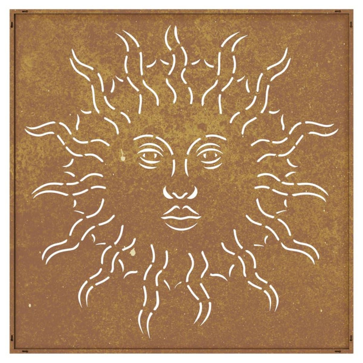 VIDAXL Decoration murale jardin 55x55 cm acier corten design du soleil