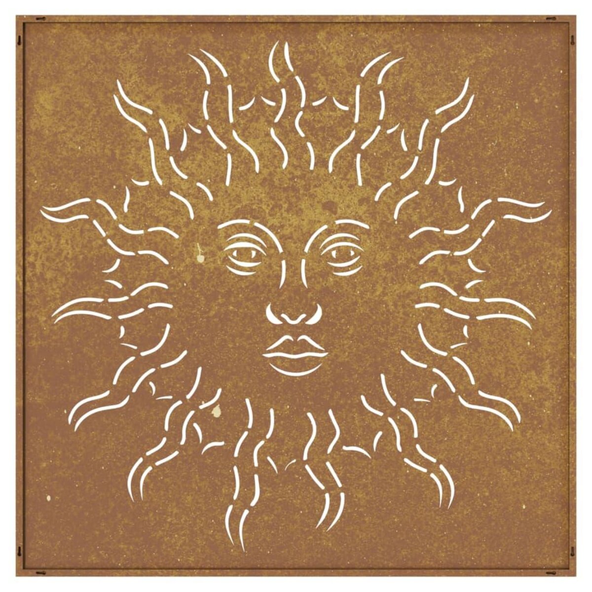 VIDAXL Decoration murale jardin 55x55 cm acier corten design du soleil