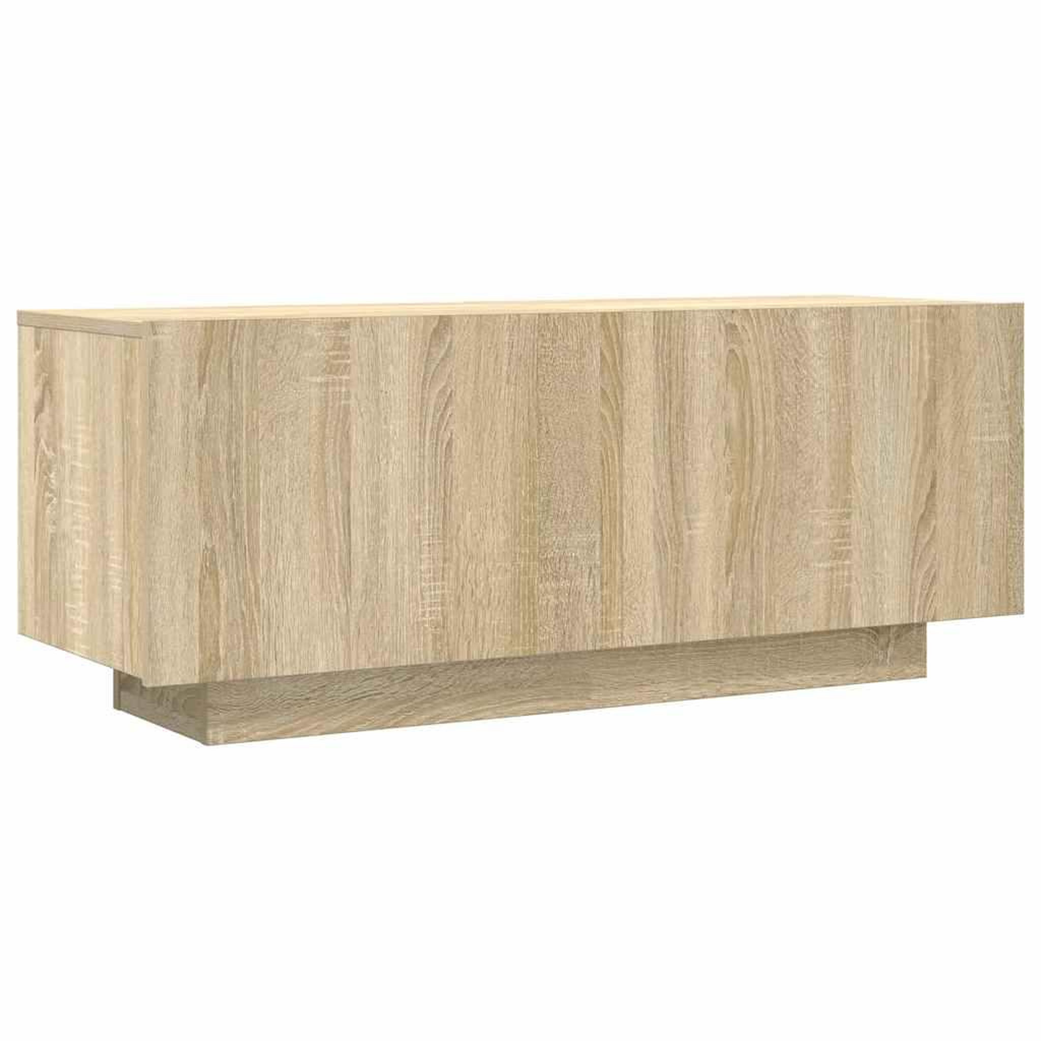 Voir la diapositive 2 : VIDAXL Meuble TV Chene sonoma 100x35x40 cm Bois d'ingenierie