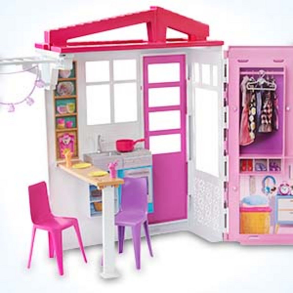 BARBIE La maison à emporter + la poupée - Barbie