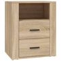 Voir la diapositive 2 : VIDAXL Table de chevet Chene sonoma 50x36x60 cm Bois d'ingenierie