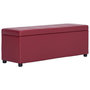 Voir la diapositive 4 : VIDAXL Banc avec compartiment de rangement 116 cm Bordeaux Similicuir