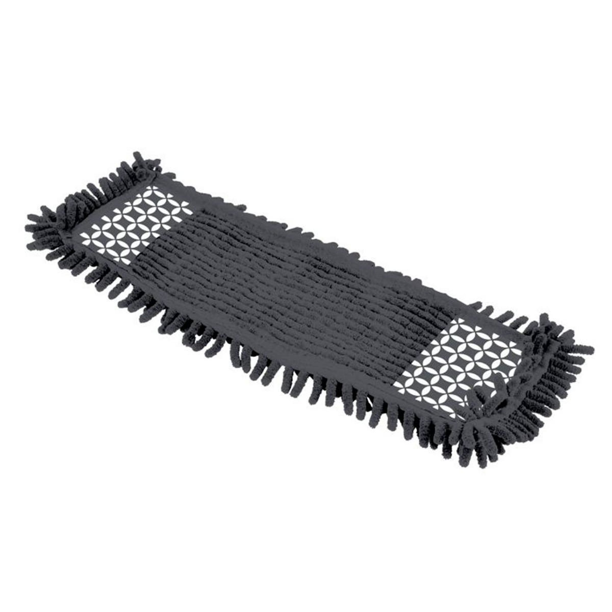 Paris Prix Serpillière pour Balai Chenille  Geoflower  42cm Noir & Blanc