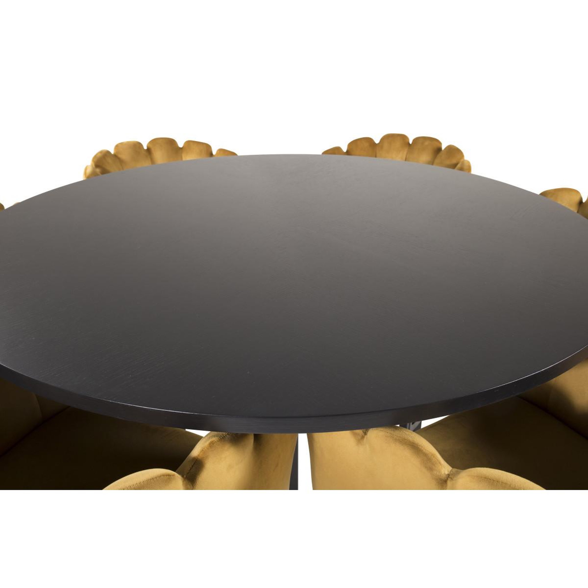 Voir la diapositive 2 : Paris Prix Ensemble table à manger & 6 chaises  copenhagen & limhamn  140cm jaune & noir