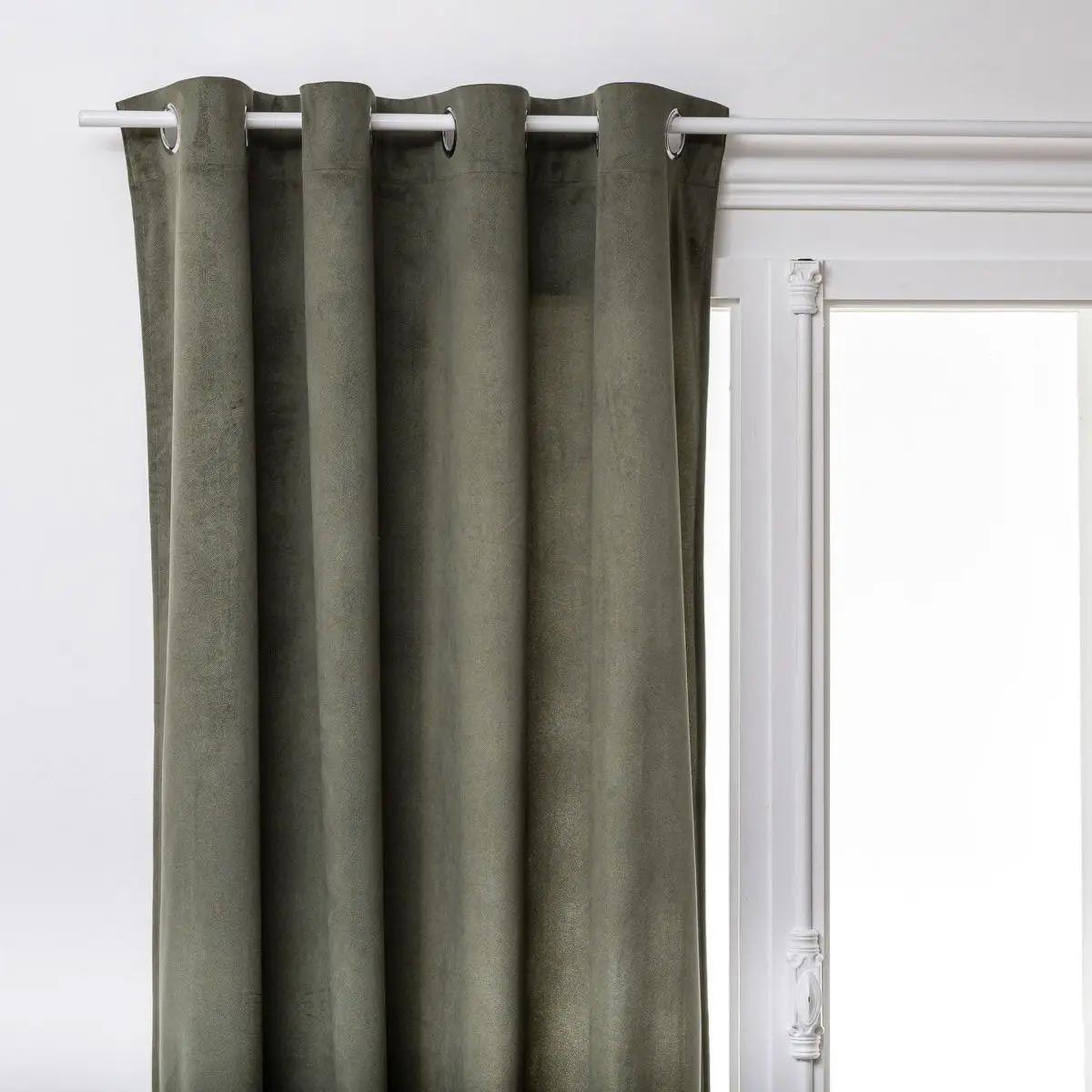 ATMOSPHERA Rideau tamisant  lilou  140x260cm vert kaki