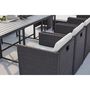 Voir la diapositive 4 : CONCEPT USINE Table et chaise 12 places encastrables alu résine gris-blanc SUNSET