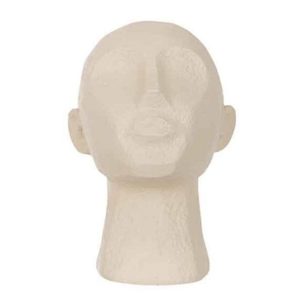 Paris Prix Statuette Déco  Tête Abstraite  22cm Beige