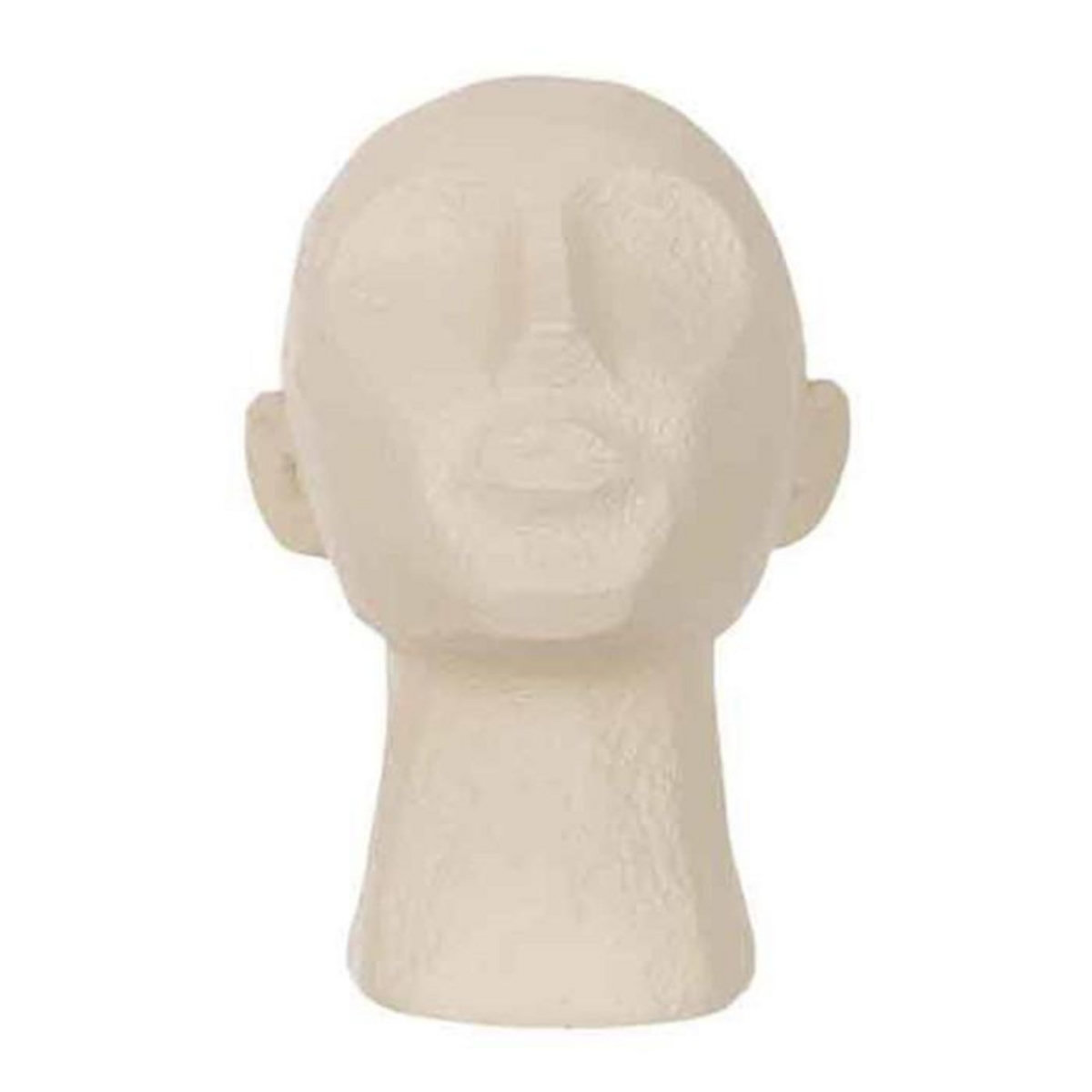 Paris Prix Statuette Déco  Tête Abstraite  22cm Beige