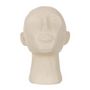 Voir la diapositive 2 : Paris Prix Statuette Déco  Tête Abstraite  22cm Beige