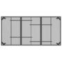 Voir la diapositive 5 : VIDAXL Table de jardin anthracite 165x80x72 cm Treillis d'acier