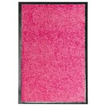 VIDAXL Paillasson lavable Rose 40x60 cm
