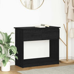VIDAXL Table console avec tiroirs noir 85,5x38,5x74,5 cm