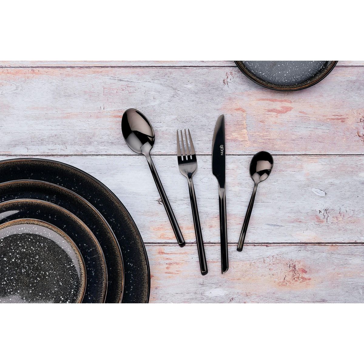 BJORN Coffret 6 petites cuillères KNUT - Black