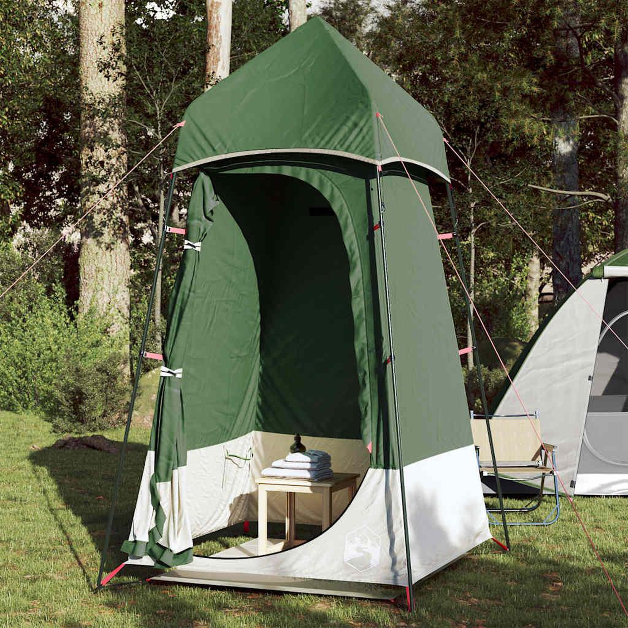 VIDAXL Tente de toilette vert impermeable