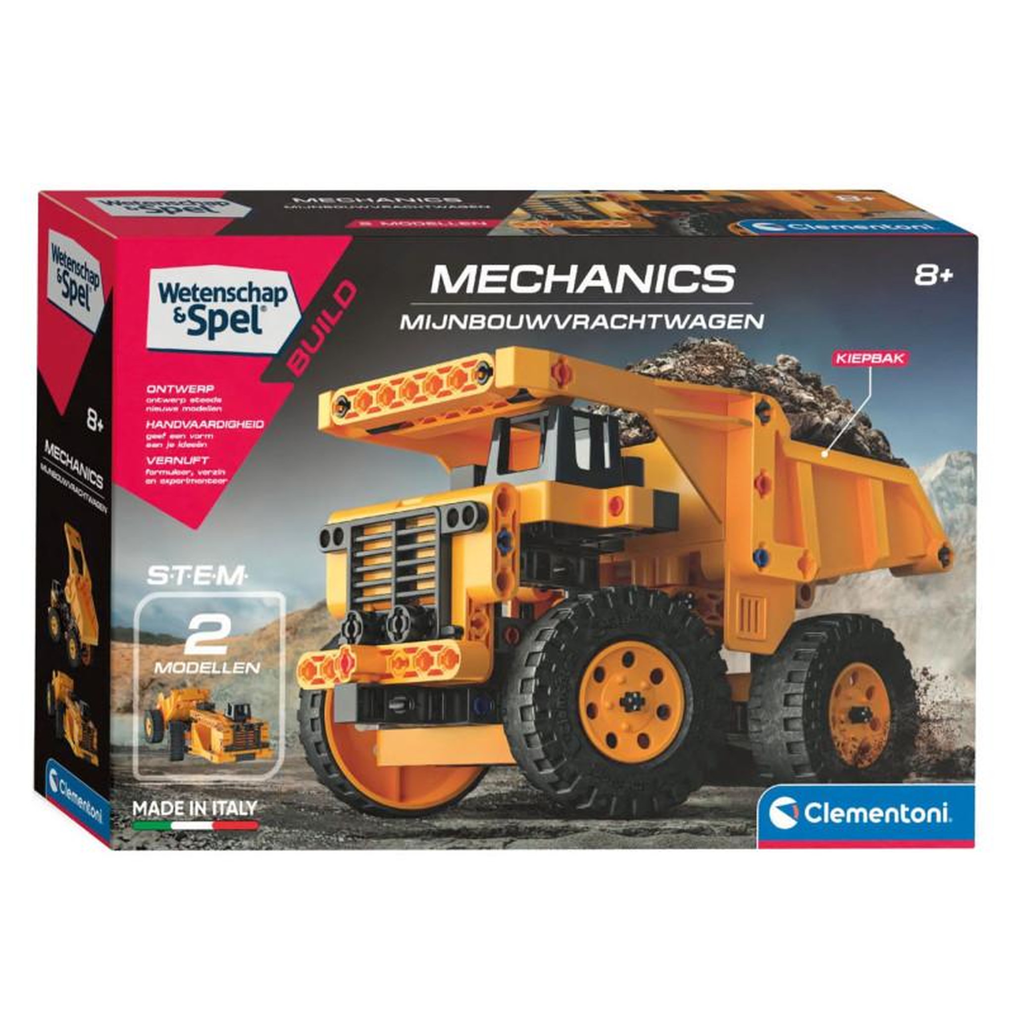 Voir la diapositive 1 : CLEMENTONI Clementoni Science & Game Mechanics - Mine Truck 56059
