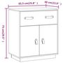 Voir la diapositive 6 : VIDAXL Buffet 65,5x40x75 cm Bois massif de pin