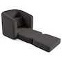 Voir la diapositive 3 : BEST MOBILIER Nuvia - canapé convertible déplimousse 1 place en velours texturé