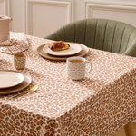 ATMOSPHERA Nappe en Coton  Leopardi  150x250cm Beige