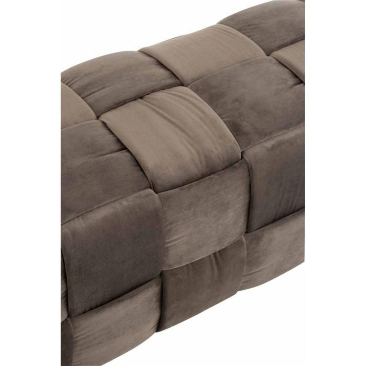 Paris Prix Pouf Design  3 Personnes  120cm Gris Foncé