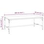 Voir la diapositive 6 : VIDAXL Table basse Chene marron 100x50x35 cm Bois d'ingenierie