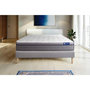 Voir la diapositive 1 : ACTISOM Ensemble matelas Latex+Mémoire de forme ACTILATEX ZEN 90x190 Maxi épaisseur 7zones de confort + sommier KIT gris