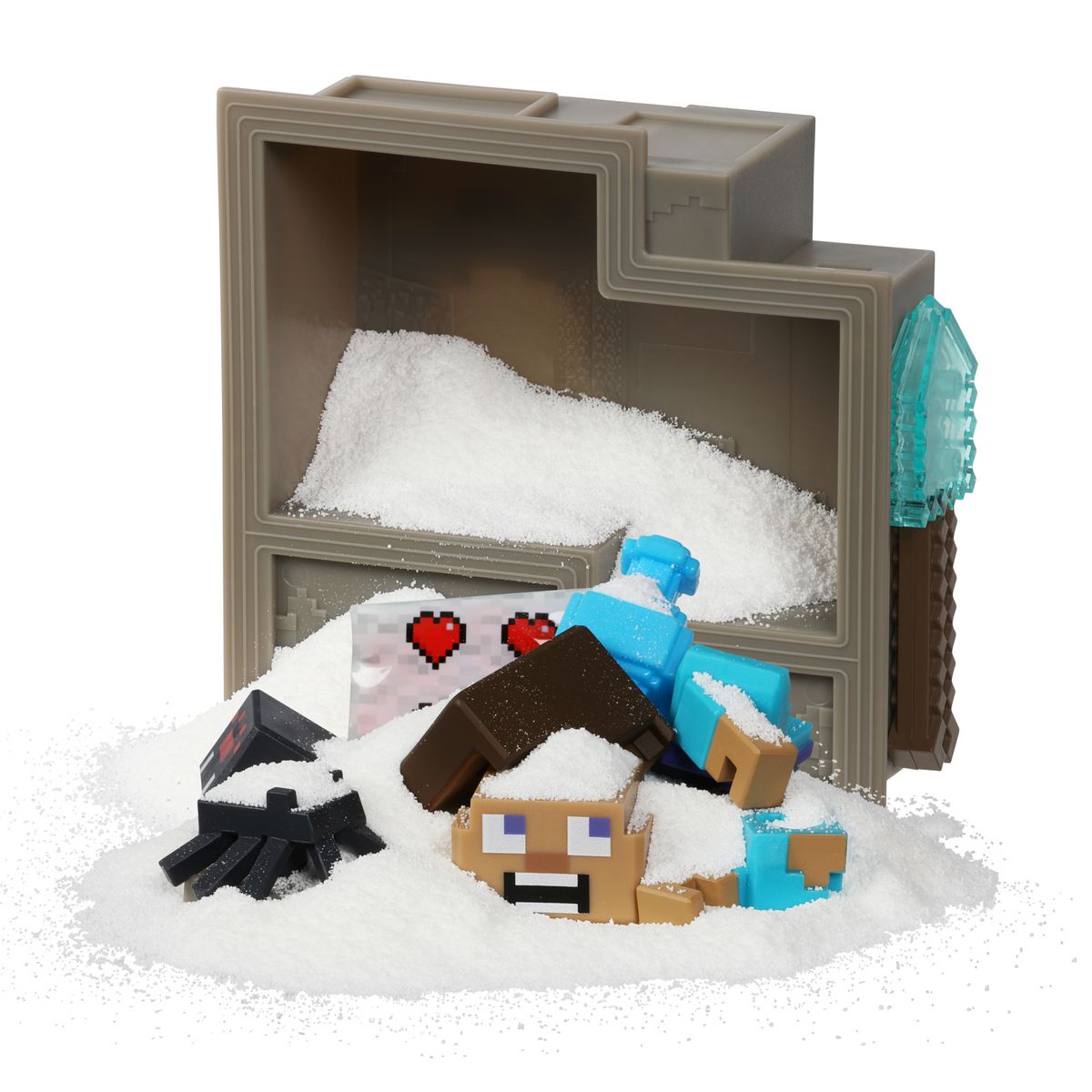 MOOSE TOYS Personnage Mine et Craft avec Mini créature Minecraft Tresor X