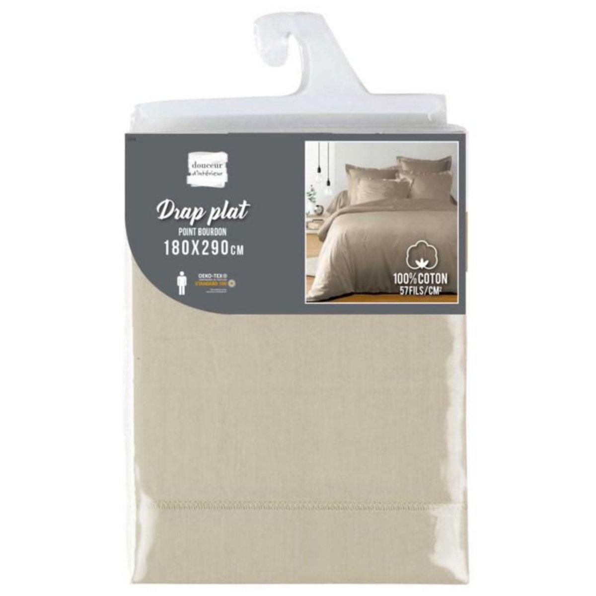 Paris Prix Drap Plat  Lina  180x290cm Lin