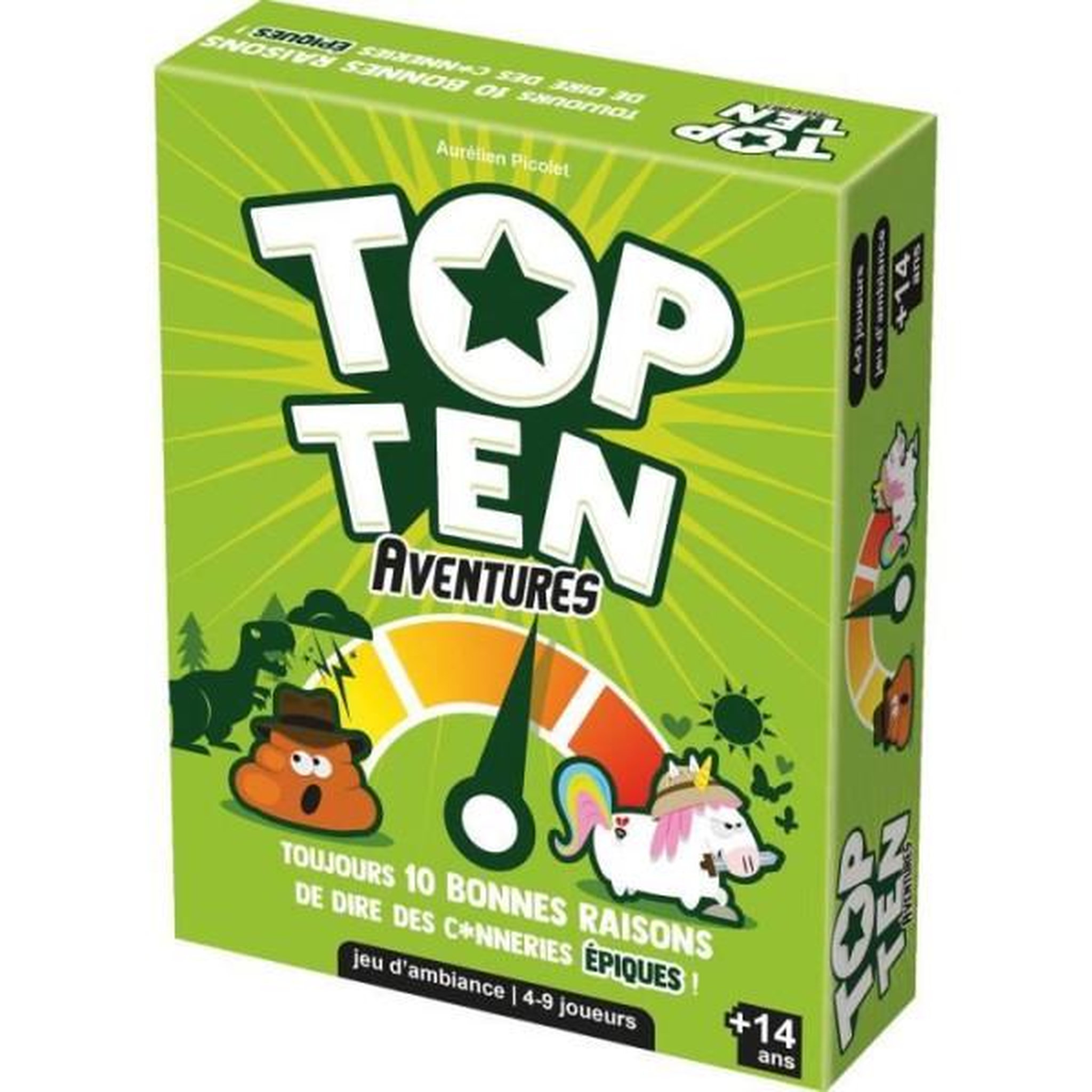 Voir la diapositive 3 : Asmodee Jeu d'ambiance Asmodee Top Ten Aventures