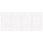 Voir la diapositive 4 : VIDAXL Tete de lit murale Blanc 166x3x91,5 cm Bois massif de pin