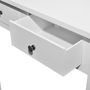 Voir la diapositive 5 : VIDAXL Table de console et coiffeuse avec 2 tiroirs Blanc