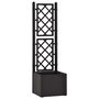 Voir la diapositive 1 : VIDAXL Lit sureleve de jardin treillis systeme d'arrosage Anthracite