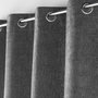 Voir la diapositive 3 : Paris Prix Rideau à Œillets en Velours  Verra  140x260cm Anthracite
