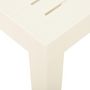 Voir la diapositive 4 : VIDAXL Table de jardin Blanc 79x65x72 cm Plastique