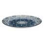 Voir la diapositive 2 : Paris Prix Service de Table 12 Pièces  Mandala  27cm Bleu
