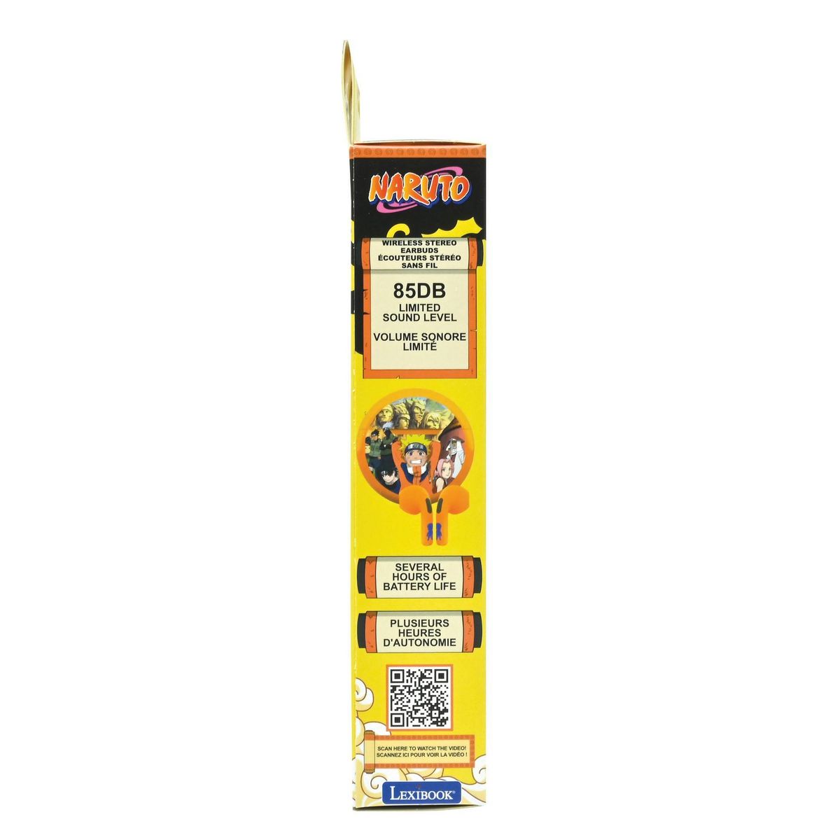 Lexibook Écouteurs sans fil Bluetooth Naruto avec étui rechargeable