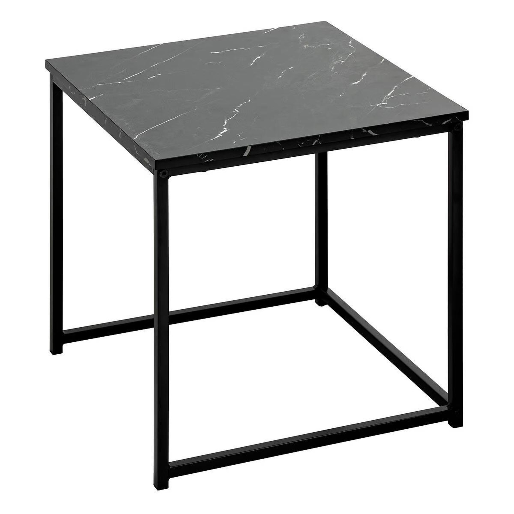Voir la diapositive 2 : ATMOSPHERA Lot de 2 tables d'appoint gigognes  jones  40cm noir