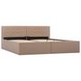 Voir la diapositive 3 : VIDAXL Cadre de lit avec rangement hydraulique Similicuir 160x200 cm