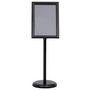 Voir la diapositive 2 : VIDAXL Support d affiche A3 sur pied Noir Alliage d aluminium